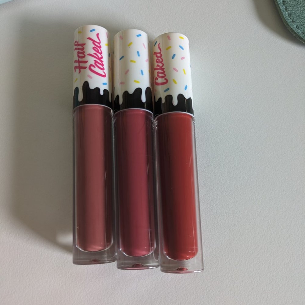 🌸 Half Caked Game Changer Lip Fondant Trio & Hot Mess Glitter Gel Pens BUNDLE - Picture 3 of 16